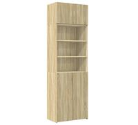 vidaXL Storage Cabinet Sonoma Oak 70x42.5x225 cm Engineered Wood