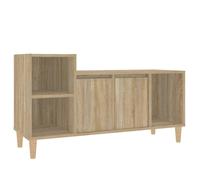 vidaXL TV Cabinet Sonoma Oak 100x35x55 cm Engineered Wood, Brown