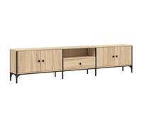 vidaXL TV Cabinet with Drawer, TV Stand for Living Room Office, TV Unit Entertainment Centre, Industrial Style, Sonoma Oak Engineered Wood