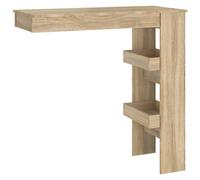 vidaXL Wall Bar Table Sonoma Oak 102x45x103.5 cm Engineered Wood UK GF0