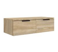 (Sonoma oak) vidaXL Wall Cabinet Floating TV Unit Wall Mount Media Cabinet Engineered Wood