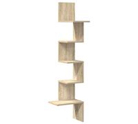 (sonoma oak) vidaXL Wall Corner Shelf Wall Rack Wall-mounted Storage Shelf Engineered Wood