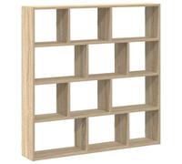 (sonoma oak) vidaXL Wall Cube Shelf Floating Storage Shelf 12 Compartments Engineered Wood