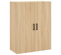 (sonoma oak) vidaXL Wall Mounted Cabinet Storage Cabinet Side Cabinet White Engineered Wood