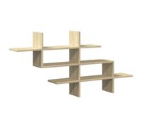 Vidaxl Wall Shelf Sonoma Oak 124.5X18X60.5 Cm Engineered Wood