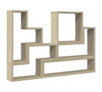 (sonoma oak) vidaXL Wall Shelf Floating Shelf Wall Mounted Storage Rack Engineered Wood