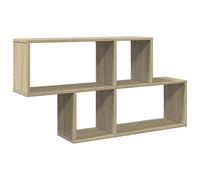 vidaXL Wall Shelf Sonoma Oak 100x20x53 cm Engineered Wood