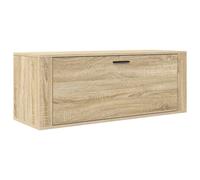 Vidaxl Wall Shoe Cabinet Sonoma Oak 100X35X38 Cm Engineered Wood