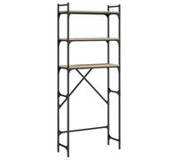 Washing Machine Shelf Laundry Room Cabinet Toilet Rack Engineered Wood vidaXL