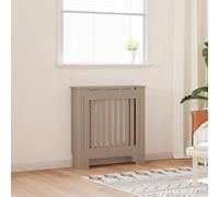 Sonoma Oak Wood Radiator Cover 78 x 19 x 81.5 cm with Shelf, Vertical Slatted Design for Efficient Heat Flow, Ideal for Living Room, Bathroom, Heating Protection