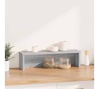 Sonoma Stackable Kitchen Shelf, Grey, Made of Wood Material, 50 x 15 x 16 cm, Organiser for Kitchen Utensil Holder and Cutlery Holder, Versatile Storage for Worktop, Drawer, Sink