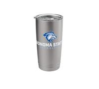 Sonoma State University Seawolves Stacked Seawolf Logo Stainless Steel Insulated Tumbler
