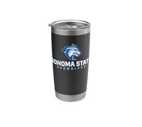 Sonoma State University Seawolves Stacked Seawolf Logo Stainless Steel Insulated Tumbler