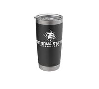 Sonoma State University Seawolves Stacked Seawolf Logo Stainless Steel Insulated Tumbler