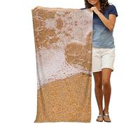 SONOON Love Heart Beach Print Microfiber Bath Towel (80 X 130 Cm), Bath Towels -Beach Towels,Highly Absorbent And Quick Dry Bath Sheet,Multi-Color Bath Gym Washrag,Great Softness Jumbo Towels