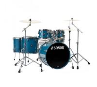 Sonor AQ1 22 6pc Drum Kit Caribbean Blue with Free 14 Floor Tom