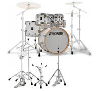 Sonor AQ2 20 5pc Drum Kit With Free Hardware White Pearl