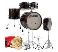 Sonor AQ2 20 5pc Pro Drum Kit w/Cymbals Brown Fade