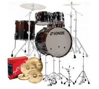 Sonor AQ2 22 5pc Pro Drum Kit w/Cymbals Brown Fade