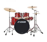Sonor AQX 22 5pc Drum Kit w/Hardware Red Moon Sparkle