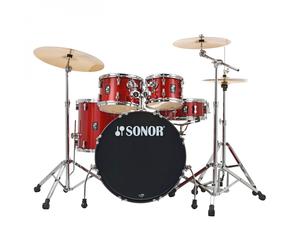 Sonor AQX 22 5pc Drum Kit w/Hardware Red Moon Sparkle
