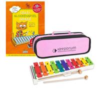 Sonor BWG Boomwhackers Glockenspiel with Keepdrum Bag Pink and Lillis Music Book