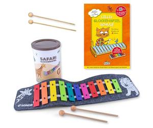 Sonor Safari Glockenspiel Rollable with Lillis Music Book and Keepdrum Mallet