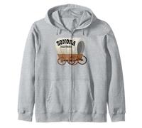 Sonora California Covered Wagon for Men Women. Zip Hoodie
