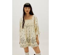 Sonora Printed Mini Dress at Free People in Tea Combo, Size: Large - female