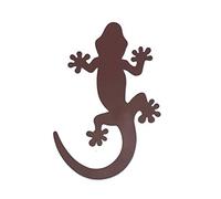 Sonoran Souvenirs Gecko Metal Heavy Duty Screen Door Saver Magnet (2 pieces, Bronze, 4x2.75in)