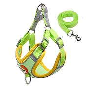 SonoReno Dog Vest Harness - Breathable adjustable vest harness with reflective strip and leash - Safe and lightweight - Easy to wear, suitable for cats, puppies