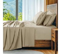 SONORO KATE 1000 Series 100% Egyptian Cotton Queen Sheets,Extra Deep Pocket | 18-24 Inch Extra Deep Pocket,Soft & Breathable,5-Star Hotel Sateen Bed Sheets,All Season,4pc,Linen
