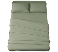 SONORO KATE Bed Sheet Set Super Soft Microfiber 1800 Thread Count Luxury Egyptian Sheets 16-Inch Deep Pocket，Wrinkle and Hypoallergenic-4 Piece (Sage, King)