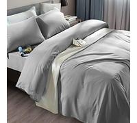 SONORO KATE Bed Sheet Set Super Soft Microfiber 1800 Thread Count Luxury Egyptian Sheets Fit 18-24 Inch Deep Pocket Mattress Wrinkle and Hypoallergenic-6 Piece (Grey, King)