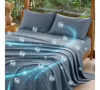 SONORO KATE Silver Infused Bed Sheets Set,1000 Series Cotton,Self-Cleaning