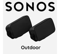 Sonos Sonance OUTDRWW1BLK Outdoor Speakers Pair 6.5" 130W Black