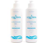 SONOSKIN Ultrasound Conductive Gel CIT, MIT and Paraben Free - Pack of 2 250ml Bottles
