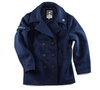 &SONS | Boardwalk Peacoat | Mens Navy Peacoat | Double-Breasted Coat S