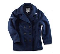 &SONS | Boardwalk Peacoat | Mens Navy Peacoat | Double-Breasted Coat XXL