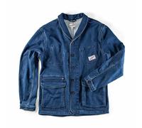 &SONS | Crafter IChore Jacket | Mens Denim Chore Coat | Blue Indigo XL