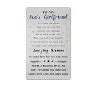 Son's Girlfriend Card from His Mom- Gift for My Son's Girlfriend Birthday Valentines Easter Moving Away Presents