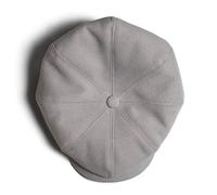&SONS | Jackson Traditional Baker Boy Hat | Grey Flat Cap | Light Grey M