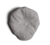 &SONS | Jackson Traditional Baker Boy Hat | Grey Flat Cap | Light Grey XXL
