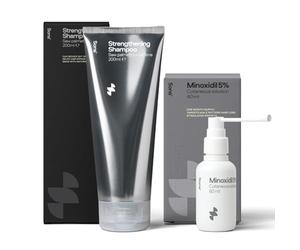 Sons Minoxidil 5% Solution & Hair Growth Shampoo for Men. Hair Regrowth Treatment & DHT Blocker Citrus Head Wash with Caffeine. Hair Thickening & Anti-Dandruff Formula. 1 Month Supply. Made in Europe.