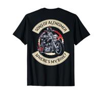 Sons of Alzheimer Where's my Bike Grumpy Old Biker (back) T-Shirt