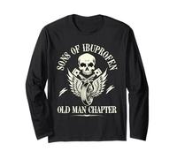 Sons Of Ibuprofen Old Man Chapter Funny Older Biker Gift Long Sleeve T-Shirt
