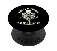 Sons Of Ibuprofen Old Man Chapter Funny Older Biker Gift PopSockets Adhesive PopGrip