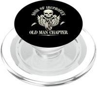 Sons Of Ibuprofen Old Man Chapter Funny Older Biker Gift PopSockets PopGrip for MagSafe