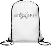 Sons of Liberty USA Muskets Graphic Gym Sack Casual Drawstring Bag White