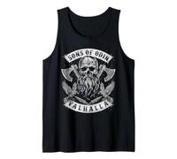 SONS of Odin- Valhalla Vikings Norse Skull Beard - Borre C2 Tank Top